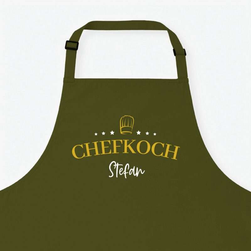Bild von   kochschuerze chefkoch sterne ojpg | Individuelle 🎁 persönliche 🎁 personalisierte Geschenke bedruckt ▪ bestickt ▪ graviert