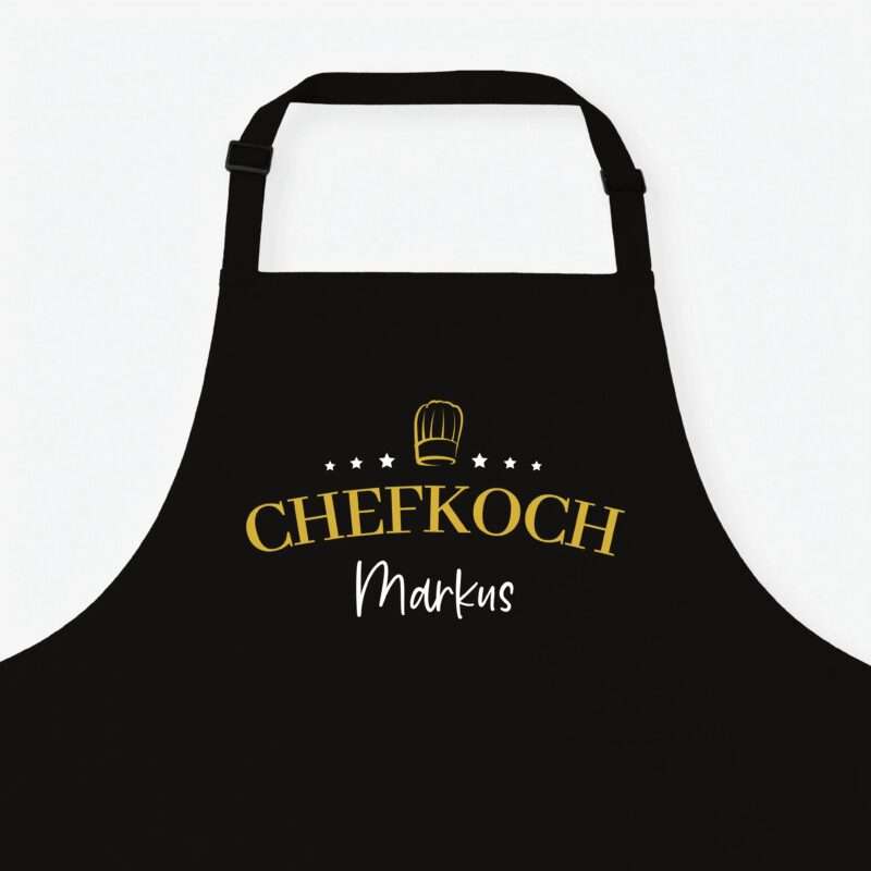 Bild von   kochschuerze chefkoch sterne sjpg | Individuelle 🎁 persönliche 🎁 personalisierte Geschenke bedruckt ▪ bestickt ▪ graviert