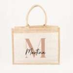 Bild von   jutetasche name initial groejpg | Individuelle 🎁 persönliche 🎁 personalisierte Geschenke bedruckt ▪ bestickt ▪ graviert