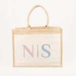 Bild von   jutetasche  initialen groessejpg | Individuelle 🎁 persönliche 🎁 personalisierte Geschenke bedruckt ▪ bestickt ▪ graviert
