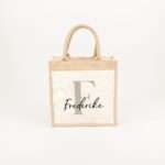 Bild von   jutetasche name initial groejpg | Individuelle 🎁 persönliche 🎁 personalisierte Geschenke bedruckt ▪ bestickt ▪ graviert