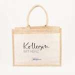 Bild von   jutetasche kollegin mit herz gjpg | Individuelle 🎁 persönliche 🎁 personalisierte Geschenke bedruckt ▪ bestickt ▪ graviert