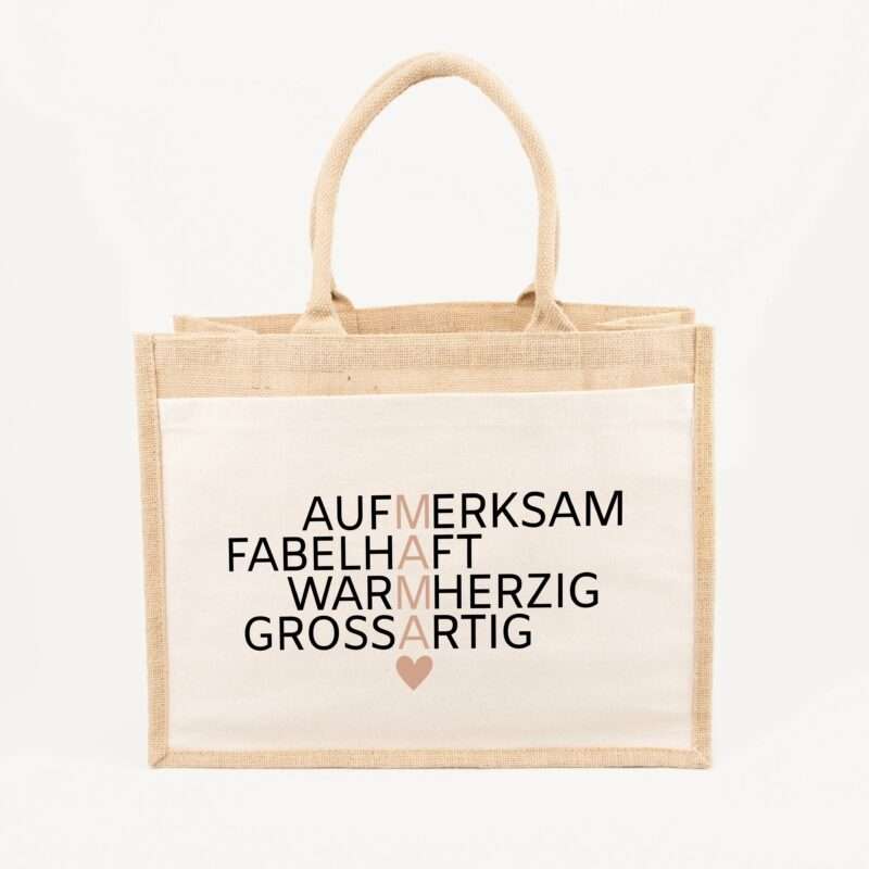 Bild von   jutetasche mama bedeutung groejpg | Individuelle 🎁 persönliche 🎁 personalisierte Geschenke bedruckt ▪ bestickt ▪ graviert