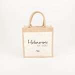 Bild von   jutetasche hebamme mit herz grjpg | Individuelle 🎁 persönliche 🎁 personalisierte Geschenke bedruckt ▪ bestickt ▪ graviert