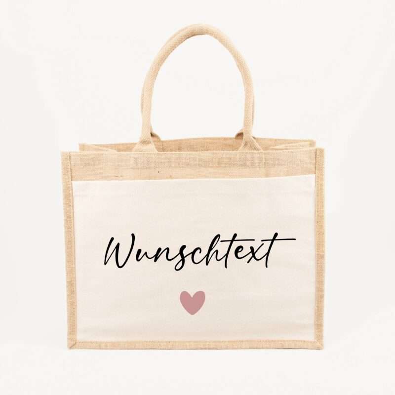 Bild von   jutetasche wunschtext groessejpg | Individuelle 🎁 persönliche 🎁 personalisierte Geschenke bedruckt ▪ bestickt ▪ graviert