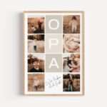 Bild von   fotocollage opa poster xcmjpg | Individuelle 🎁 persönliche 🎁 personalisierte Geschenke bedruckt ▪ bestickt ▪ graviert
