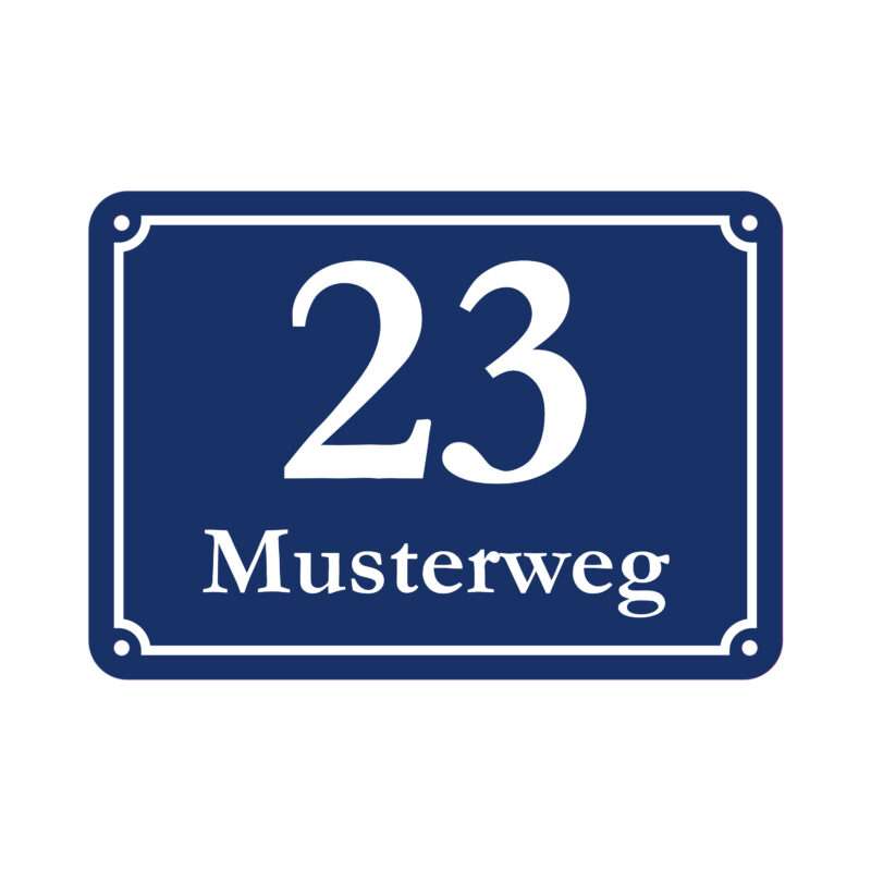 Hausnummernschilder