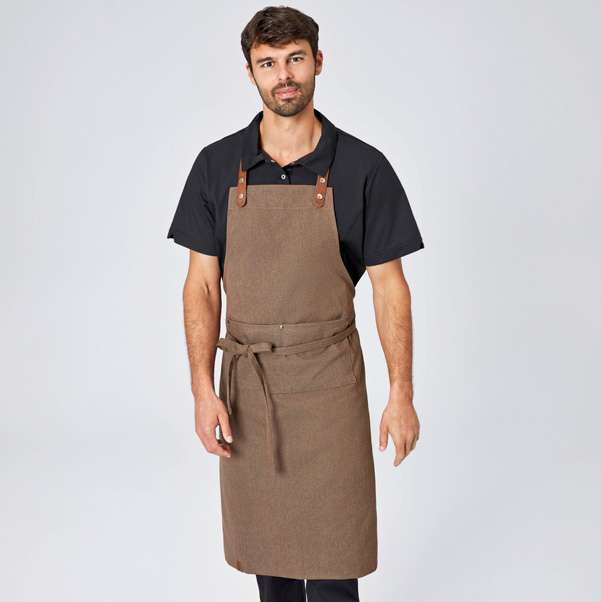 Latzschürze Canvas Leder