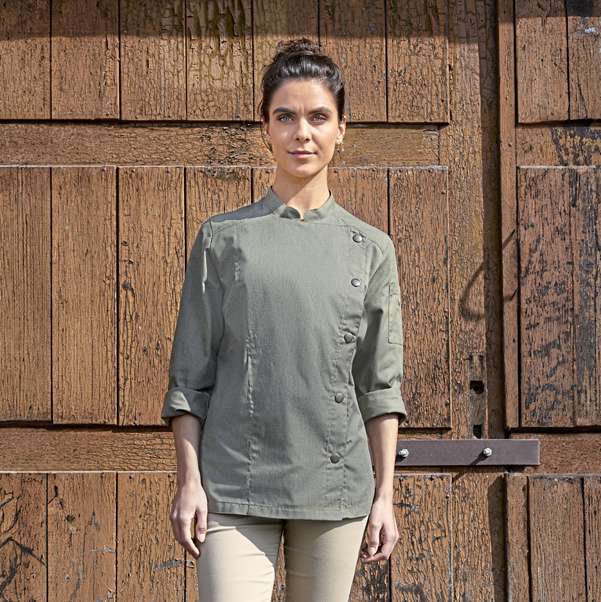 Damen Kochjacke Jeans-Style