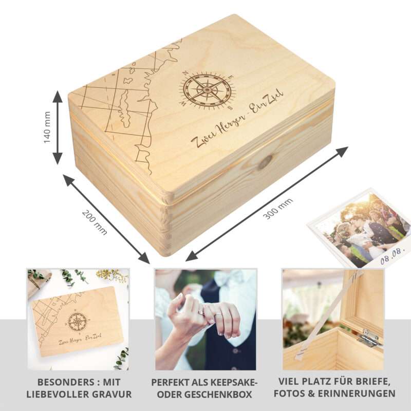 Bild von   erinnerungsbox mit gravur kojpg | Individuelle 🎁 persönliche 🎁 personalisierte Geschenke bedruckt ▪ bestickt ▪ graviert