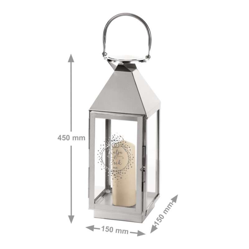 Bild von   laterne mit gravur zur hochzeijpg | Individuelle 🎁 persönliche 🎁 personalisierte Geschenke bedruckt ▪ bestickt ▪ graviert