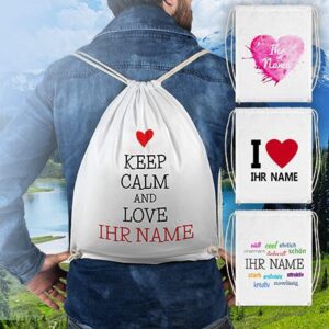 Turnbeutel mit Namen