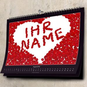 Liebeskalender mit Namen - Wandkalender