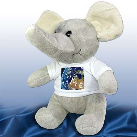 Bild von   kuscheltier elefant mit fjpg | Individuelle 🎁 persönliche 🎁 personalisierte Geschenke bedruckt ▪ bestickt ▪ graviert