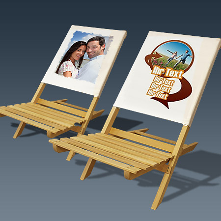 Strandstuhl bedrucken