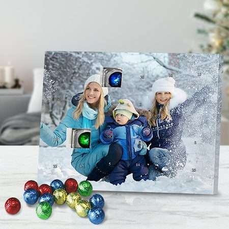 Bild von   schoko adventskalender mit fotjpg | Individuelle 🎁 persönliche 🎁 personalisierte Geschenke bedruckt ▪ bestickt ▪ graviert