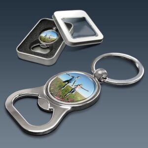 Flaschenöffner-Schlüsselanhänger bedrucken