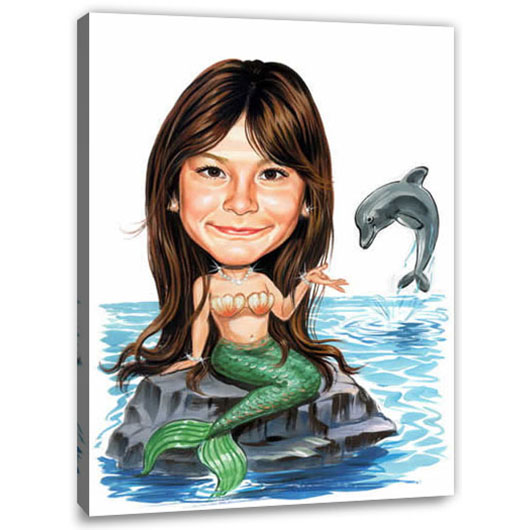 Bild von   erstellung karikatur nixe cjujpg | Individuelle 🎁 persönliche 🎁 personalisierte Geschenke bedruckt ▪ bestickt ▪ graviert