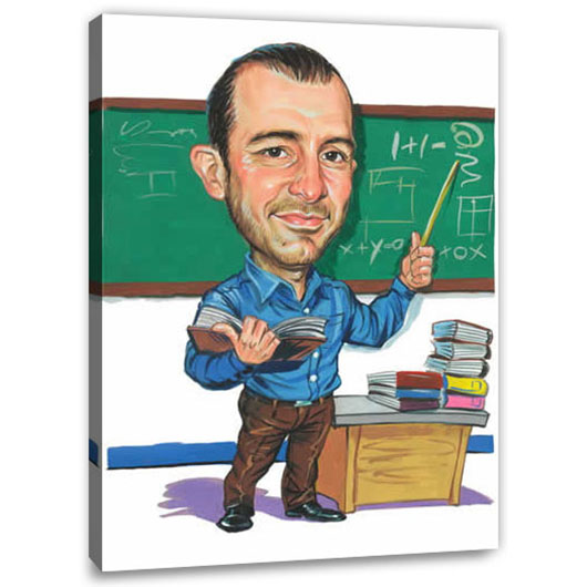 Bild von   erstellung karikatur lehrer cjpg | Individuelle 🎁 persönliche 🎁 personalisierte Geschenke bedruckt ▪ bestickt ▪ graviert