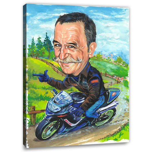 Bild von   erstellung karikatur alpen bikjpg | Individuelle 🎁 persönliche 🎁 personalisierte Geschenke bedruckt ▪ bestickt ▪ graviert