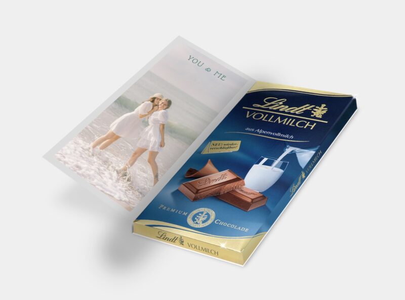 Bild von   lindt schokokartejpg | Individuelle 🎁 persönliche 🎁 personalisierte Geschenke bedruckt ▪ bestickt ▪ graviert