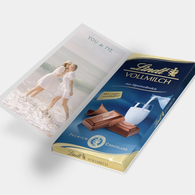 Bild von   lindt schokokartejpg | Individuelle 🎁 persönliche 🎁 personalisierte Geschenke bedruckt ▪ bestickt ▪ graviert