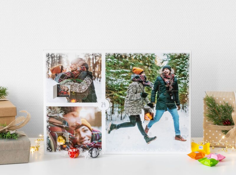 Bild von   foto adventskalender mit schokjpg | Individuelle 🎁 persönliche 🎁 personalisierte Geschenke bedruckt ▪ bestickt ▪ graviert