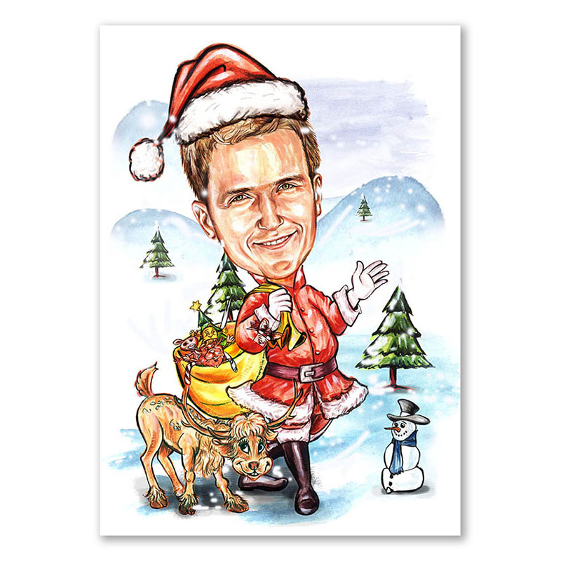 Bild von   erstellung karikatur motorradfjpg | Individuelle 🎁 persönliche 🎁 personalisierte Geschenke bedruckt ▪ bestickt ▪ graviert