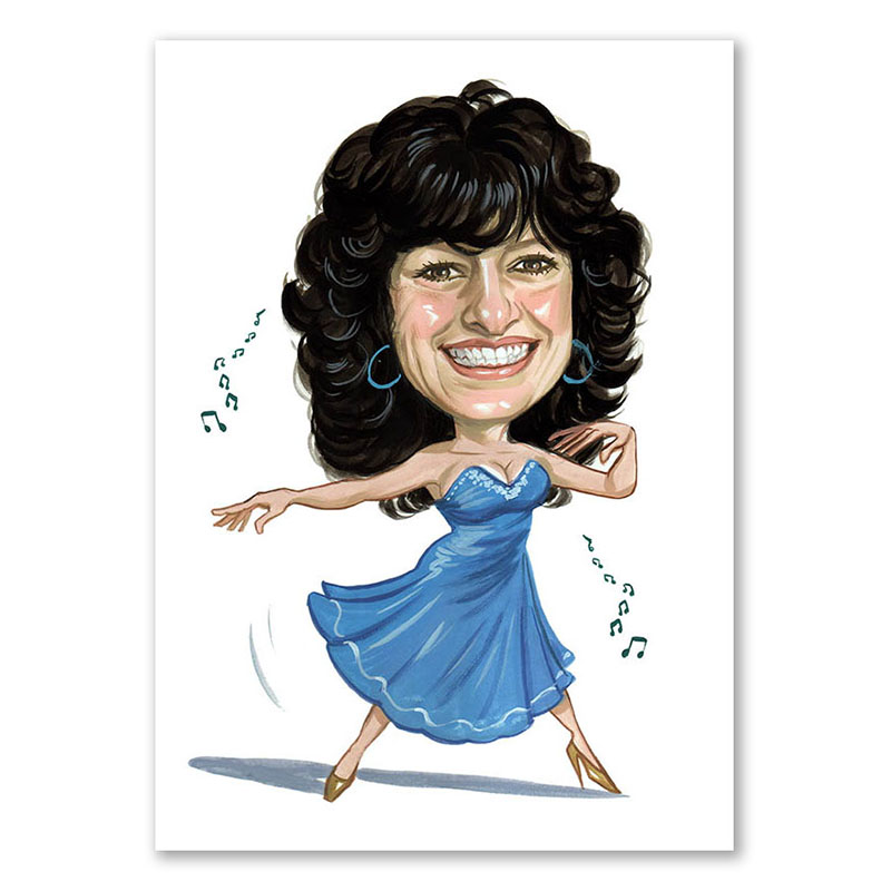 Bild von   erstellung karikatur tanzendejpg | Individuelle 🎁 persönliche 🎁 personalisierte Geschenke bedruckt ▪ bestickt ▪ graviert