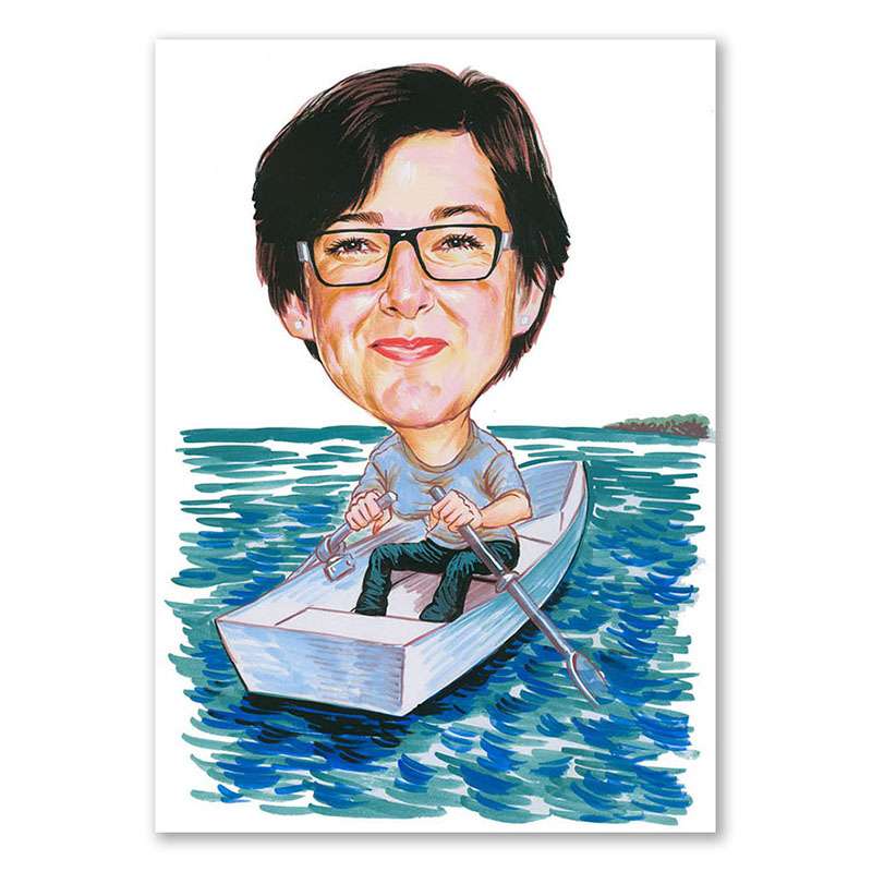 Bild von   erstellung karikatur gute fahrjpg | Individuelle 🎁 persönliche 🎁 personalisierte Geschenke bedruckt ▪ bestickt ▪ graviert