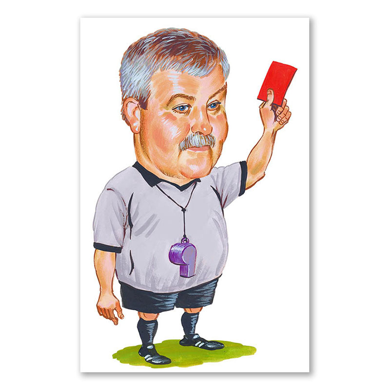 Bild von   erstellung karikatur rote kartjpg | Individuelle 🎁 persönliche 🎁 personalisierte Geschenke bedruckt ▪ bestickt ▪ graviert