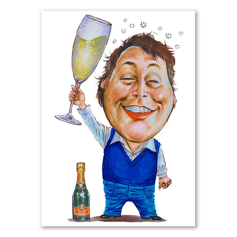 Bild von   erstellung karikatur feierlaunjpg | Individuelle 🎁 persönliche 🎁 personalisierte Geschenke bedruckt ▪ bestickt ▪ graviert