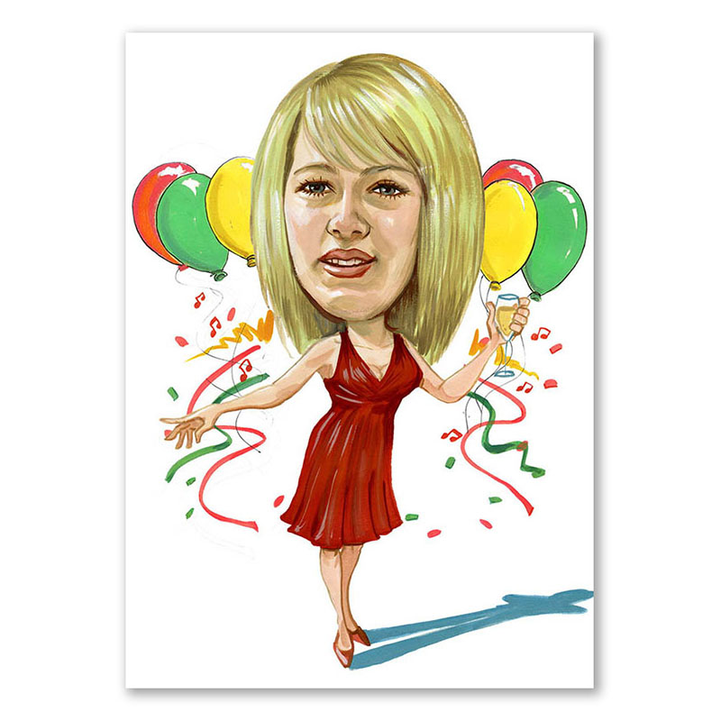Bild von   erstellung karikatur party quejpg | Individuelle 🎁 persönliche 🎁 personalisierte Geschenke bedruckt ▪ bestickt ▪ graviert