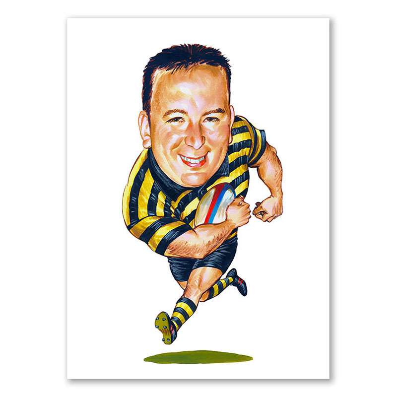 Bild von   erstellung karikatur footballejpg | Individuelle 🎁 persönliche 🎁 personalisierte Geschenke bedruckt ▪ bestickt ▪ graviert