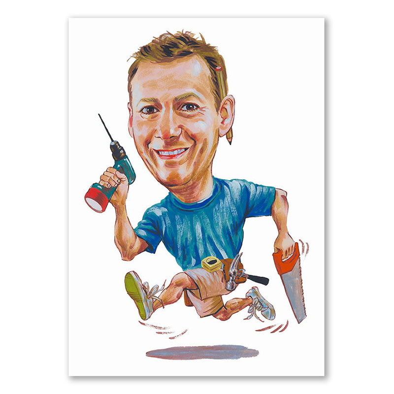 Bild von   erstellung karikatur handwerkejpg | Individuelle 🎁 persönliche 🎁 personalisierte Geschenke bedruckt ▪ bestickt ▪ graviert