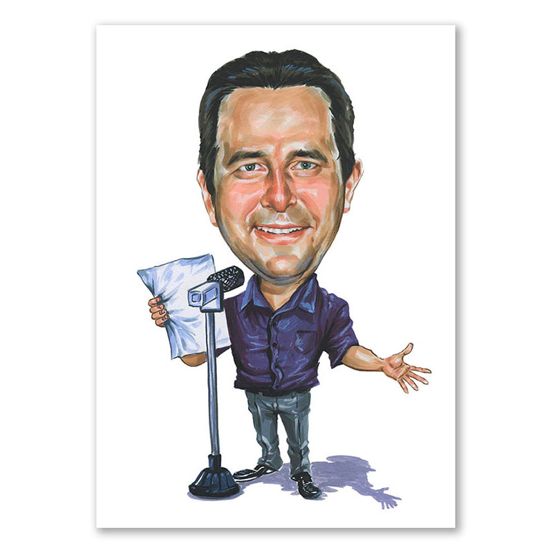 Bild von   erstellung karikatur redner amjpg | Individuelle 🎁 persönliche 🎁 personalisierte Geschenke bedruckt ▪ bestickt ▪ graviert