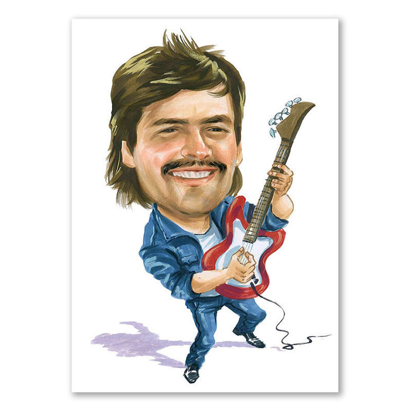 Bild von   erstellung karikatur musiker mjpg | Individuelle 🎁 persönliche 🎁 personalisierte Geschenke bedruckt ▪ bestickt ▪ graviert