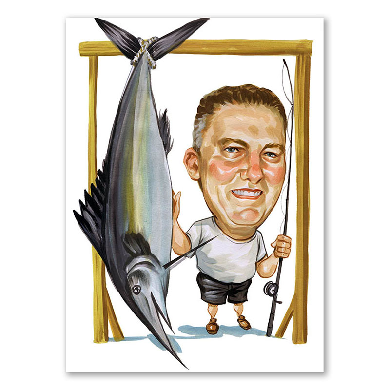 Bild von   erstellung karikatur schwertfijpg | Individuelle 🎁 persönliche 🎁 personalisierte Geschenke bedruckt ▪ bestickt ▪ graviert