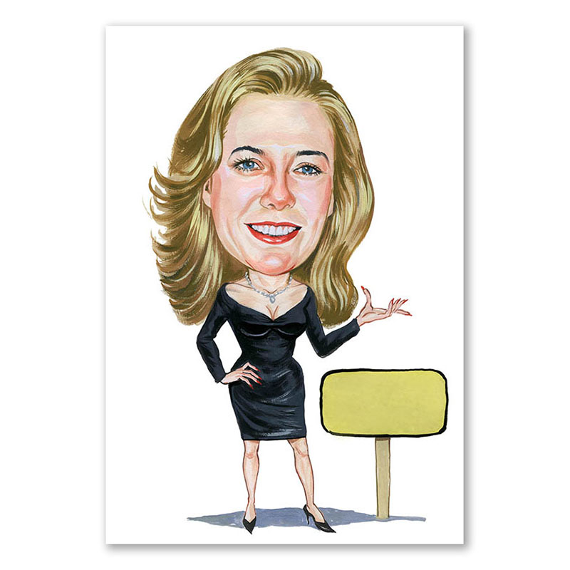 Bild von   erstellung karikatur frau nebejpg | Individuelle 🎁 persönliche 🎁 personalisierte Geschenke bedruckt ▪ bestickt ▪ graviert