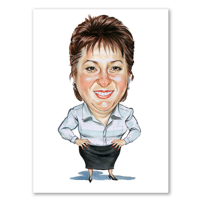 Bild von   erstellung karikatur frau im pjpg | Individuelle 🎁 persönliche 🎁 personalisierte Geschenke bedruckt ▪ bestickt ▪ graviert