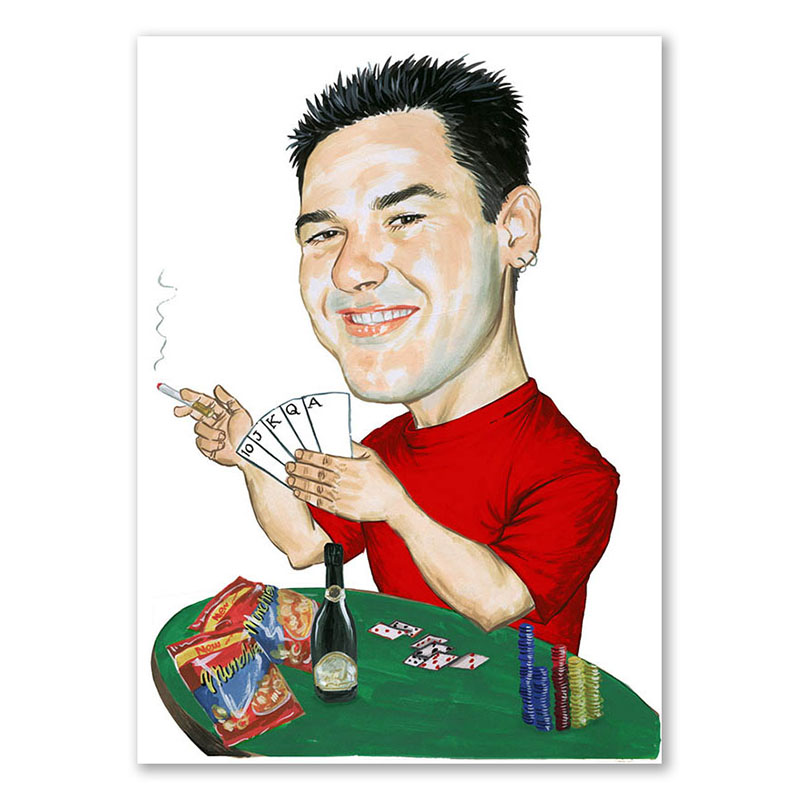 Bild von   erstellung karikatur kartenspijpg | Individuelle 🎁 persönliche 🎁 personalisierte Geschenke bedruckt ▪ bestickt ▪ graviert