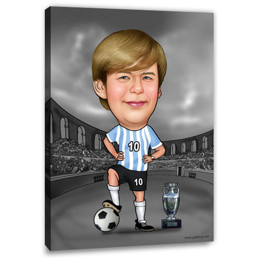 Bild von   erstellung karikatur im stadiojpg | Individuelle 🎁 persönliche 🎁 personalisierte Geschenke bedruckt ▪ bestickt ▪ graviert