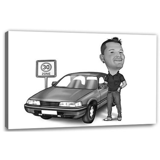 Bild von   erstellung karikatur vorsichtjpg | Individuelle 🎁 persönliche 🎁 personalisierte Geschenke bedruckt ▪ bestickt ▪ graviert