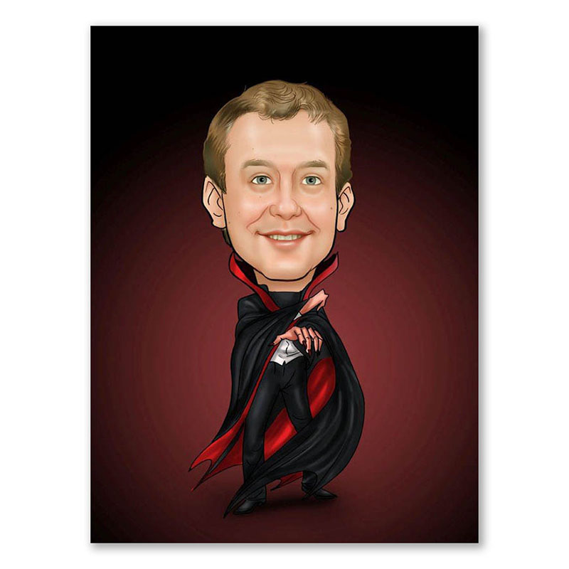 Bild von   erstellung karikatur zaubererjpg | Individuelle 🎁 persönliche 🎁 personalisierte Geschenke bedruckt ▪ bestickt ▪ graviert