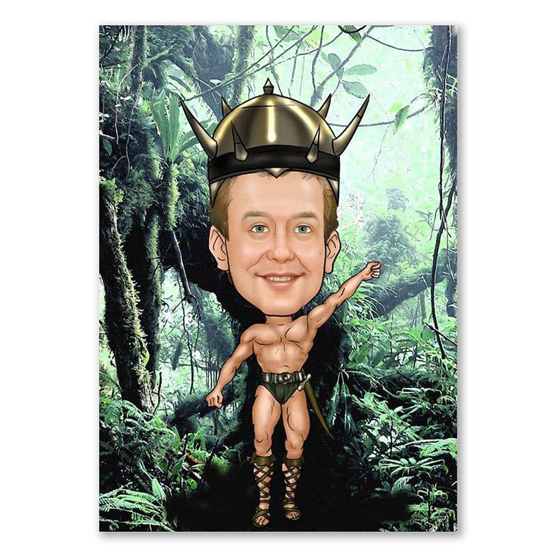 Bild von   erstellung karikatur superheldjpg | Individuelle 🎁 persönliche 🎁 personalisierte Geschenke bedruckt ▪ bestickt ▪ graviert