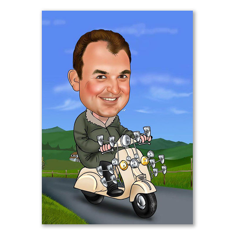 Bild von   erstellung karikatur narzissmujpg | Individuelle 🎁 persönliche 🎁 personalisierte Geschenke bedruckt ▪ bestickt ▪ graviert