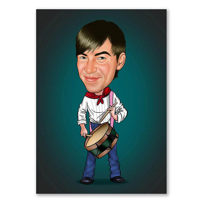 Bild von   erstellung karikatur spanish djpg | Individuelle 🎁 persönliche 🎁 personalisierte Geschenke bedruckt ▪ bestickt ▪ graviert