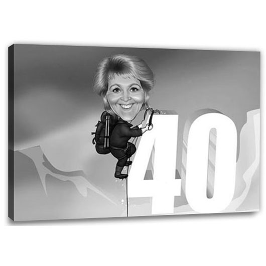 Bild von   erstellung karikatur alt werdejpg | Individuelle 🎁 persönliche 🎁 personalisierte Geschenke bedruckt ▪ bestickt ▪ graviert