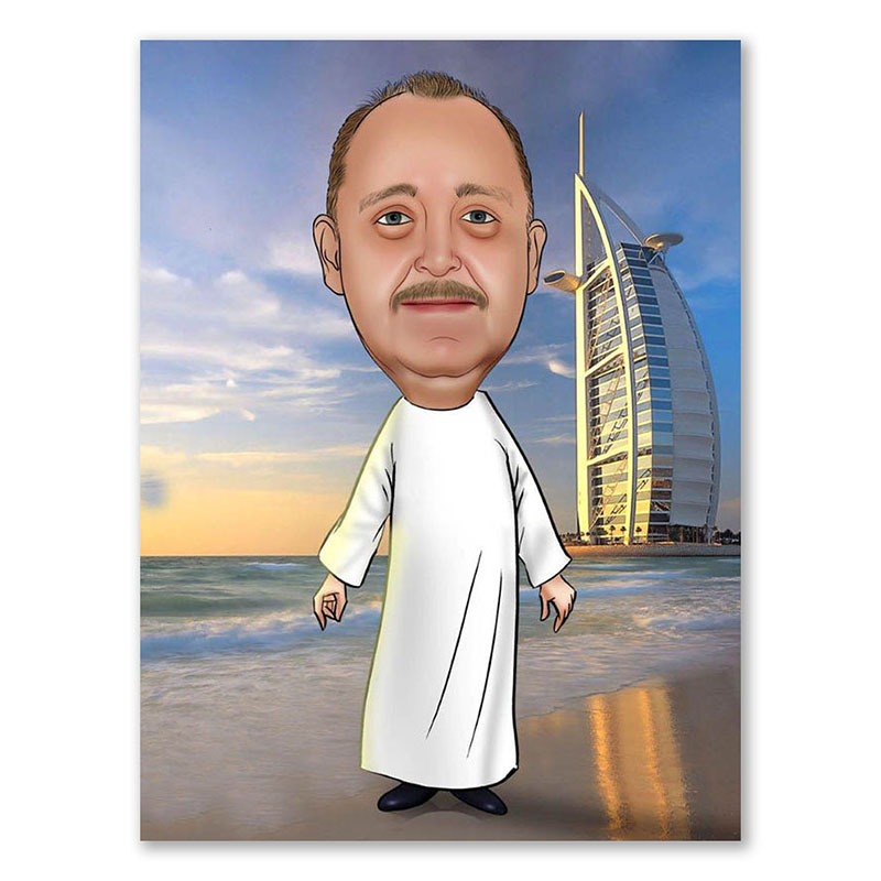 Bild von   erstellung karikatur reicher sjpg | Individuelle 🎁 persönliche 🎁 personalisierte Geschenke bedruckt ▪ bestickt ▪ graviert