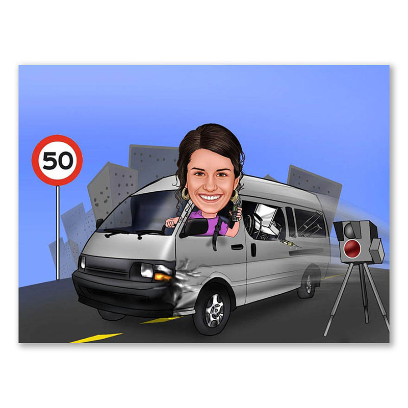 Bild von   erstellung karikatur verkehrssjpg | Individuelle 🎁 persönliche 🎁 personalisierte Geschenke bedruckt ▪ bestickt ▪ graviert